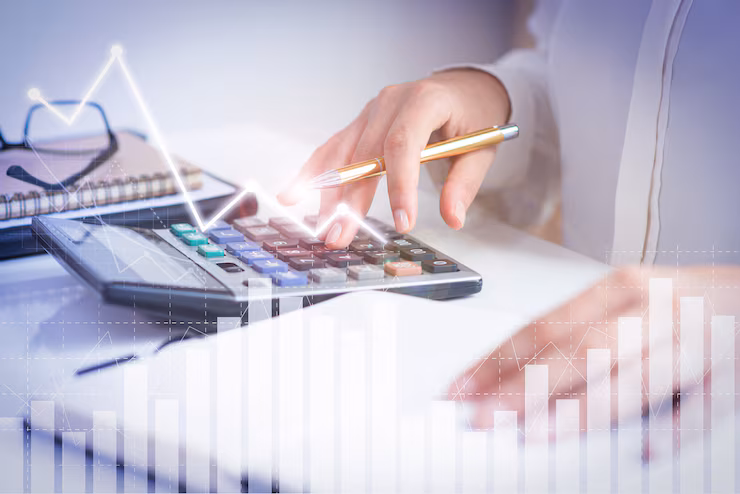 Finance analytics illustration